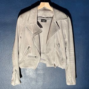 VICI Gray Suede Moto Jacket